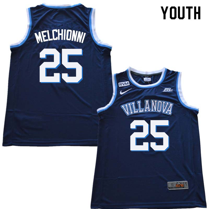 2018 Youth #25 Bill Melchionni Willanova Wildcats College Basketball Jerseys Sale-Navy - Click Image to Close